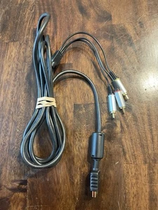 CABLE AV COMPUESTO OFICIAL GENUINO OEM SONY PLAYSTATION PS2 PS3 PUNTA DORADA PROBADO - Imagen 1 de 3