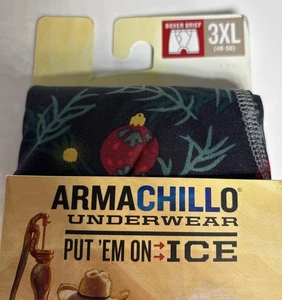 Duluth Trading Co Hombres Armachillo Calzoncillos Boxer Refrescantes Patrón Navidad 3XL NUEVO - Imagen 1 de 6