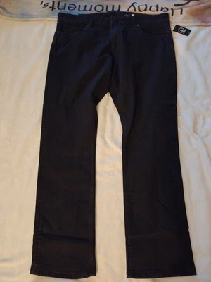 Volcom Vorta Slim Straight Regular Rise Black Jeans Men's 38x32 NWT - Image 1 of 4