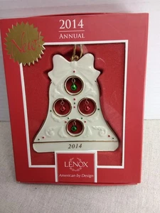 Ornamento anual JOLLY JINGLE BELL Lenox 2014 -- NUEVO en CAJA - Imagen 1 de 3