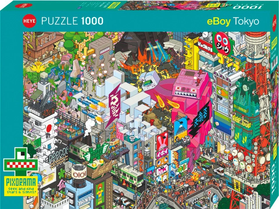 Heye 1000pc Eboy Tokyo Quest Jigsaw Puzzle - image 1 of 1