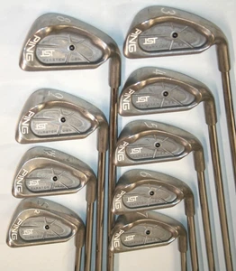Ping ISI irons 3-SW with Ping JZ stiff flex steel shafts - black dot lie - Picture 1 of 10