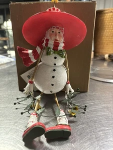 Dept 56 Patience Brewster 2001 Snow Woman Ornament Krinkles - Bild 1 von 6