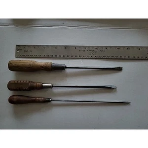 3 Vintage Holz Schraubendreher - Bild 1 von 1