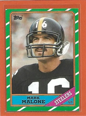 1986 Topps Football Mark Malone #281 Pittsburgh Steelers  - Image 1 of 2