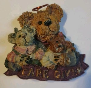 Broche prendedor de resina vintage Boyds Bears Care Giver oso de peluche Angel County  - Imagen 1 de 5