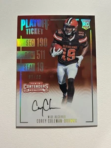 2016 Panini Contenders #325 Corey Coleman Rookie Ticket Autogrammkarte /99 - Bild 1 von 2