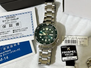 Seiko JDM Turtle SBDY039 diver watch automatic Green SBDY 039 - Picture 1 of 9