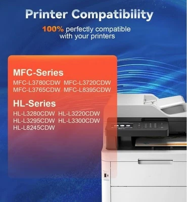 Repuesto compatible para cartuchos de tóner Brother TN229 TN229XL 4PK ENVÍO GRATUITO Foto 1 de 4