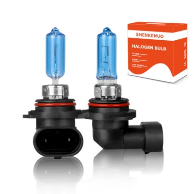 2x 9012 Halogen 55W Low-Beam Headlight Bulbs Bright White Glass Replacement Foto 1 de 4