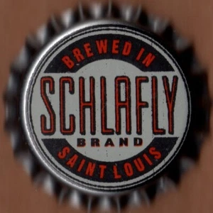 USA Plastic Lined Beer Crown Bottle Cap: Schlafly Brewing - Imagen 1 de 1
