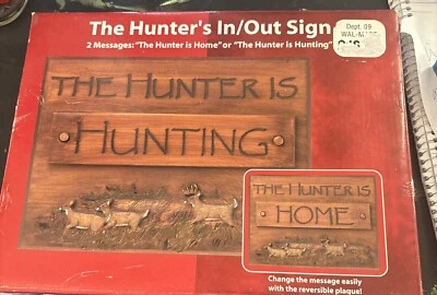 Letrero de entrada/salida del cazador Foto 1 de 3