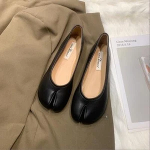 Lady Flat Elegant Tabi Shoes Women Split Toe Flats Comfort Female Loafer Shoes! - Picture 1 of 8