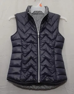 Mayoral Girl sz:T 16 162cm Reversible Full Zip Up Puffer Vest With Hooded Navy - Picture 1 of 9