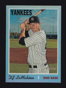 2019 Topps Heritage High #THC-546 DJ LeMAHIEU NY Yankees RIFRATTORE CROMATO /569 - Foto 1 di 4