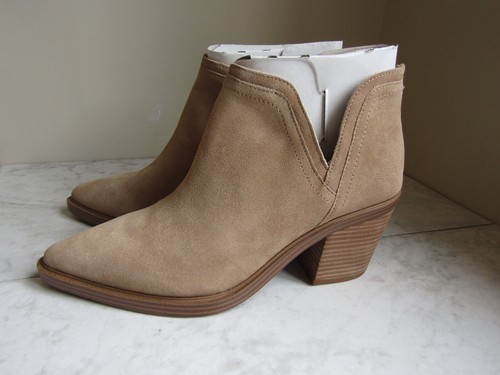 Stivaletti donna Vince Camuto Riggie Tortilla Oilsu nuovi con scatola tacco a blocco alla caviglia 11 M