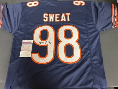 Montez Sweat Chicago Bears Autographed Signed Blue Jersey JSA COA - Image 1 of 4