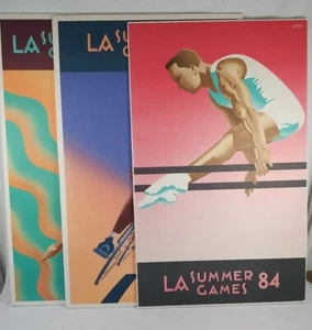 3 Los Angeles Sommerspiele 1984 Laura Smith Poster 31 x 19,5 montiert Schaumstoffplatte - Bild 1 von 22