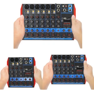 Original 4 6 8 Channel Mini Karaoke DJ Laptop PC Live Mixer Sound Card Console - Picture 1 of 15