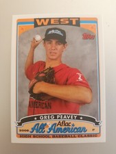 2006 TOPPS BOWMAN AFLAC GREG PEAVEY ALL-AMERICAN ROOKIE RC SSP MINT