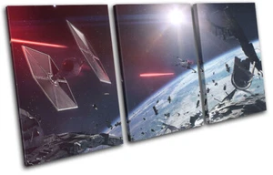 Star Wars Battlefront X Wing Gaming TREBLE CANVAS WALL ART Bild Druck - Bild 1 von 1