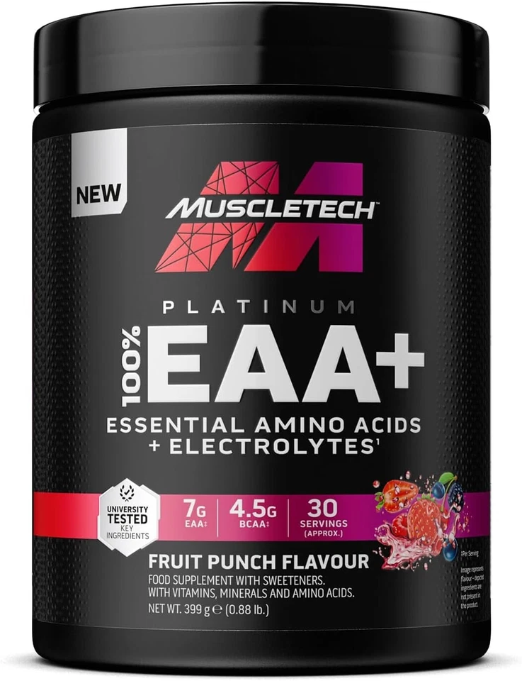 Muscletech Platinum EAA Green Apple 401g / 30 serv 10/26 Proben