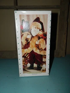 Holiday Time 10" Porzellan Gesicht Alte Welt Weihnachtsmann Weihnachten Figur - Bild 1 von 3
