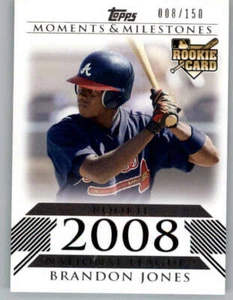 2008 Topps Moments and Milestones #187 Brandon Jones RC \150 (ref 156384) - Picture 1 of 2
