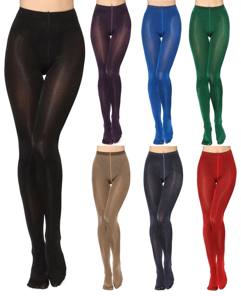 Merry Style Damen Glänzende Strumpfhose 60 DEN Metallisch Schimmer-Effekt Glossy - Bild 1 von 1