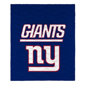 FOCO NFL New York Giants Exclusive Outdoor Wearable Big Logo Blanket, 50" x 60" - Picture 1 of 5