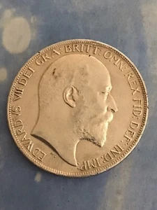Edward VII 1902 Crown About Uncirculated - Picture 1 of 3