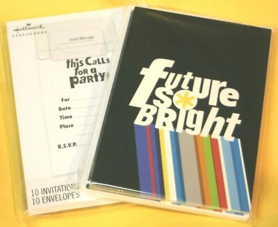 Hallmark GRADUATION PARTY INVITATIONS Future So Bright 3 Packs x 10 = 30 - Image 1 of 3