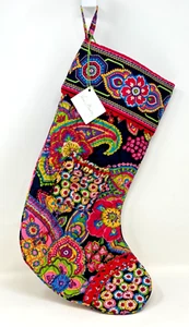 Calza Natalizia Vera Bradley Symphony In Hue 17" Edizione Limitata Nuova Con Etichetta - Foto 1 di 15