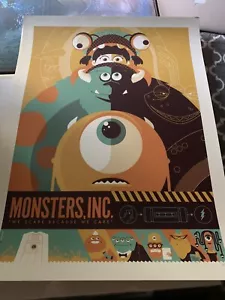 Mondo Tom Whalen Disney Monsters Inc Print /365 - Picture 1 of 2