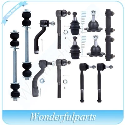 New 14Pcs Front Sway Bar Ball Joint Steering Kit For 1999-2000 CADILLAC ESCALADE - Image 1 of 4