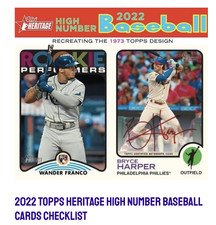 2022 Topps Heritage High Number Baseball - PICK YOUR CARDS