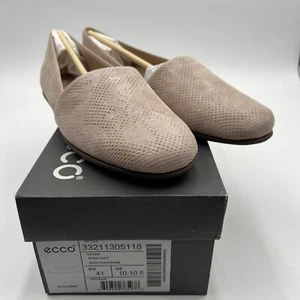 Zapatos planos ECCO Touch Bailarina Enchant Incise para mujer EE. UU. 10-10,5 UE 41 NUEVOS EN CAJA - Imagen 1 de 12