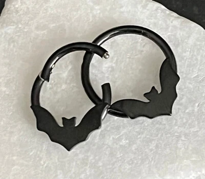 1 peça argola segmento articulado taco voador hélice Daith septo aço cirúrgico 316L - Imagem 1 de 4