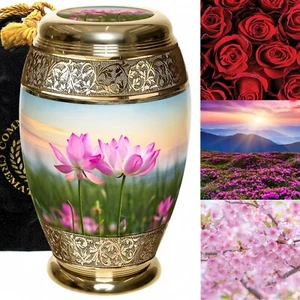 Flower Urns for Human Ashes Large and Cremation Urn Cremation Urns Adult - Picture 1 of 10