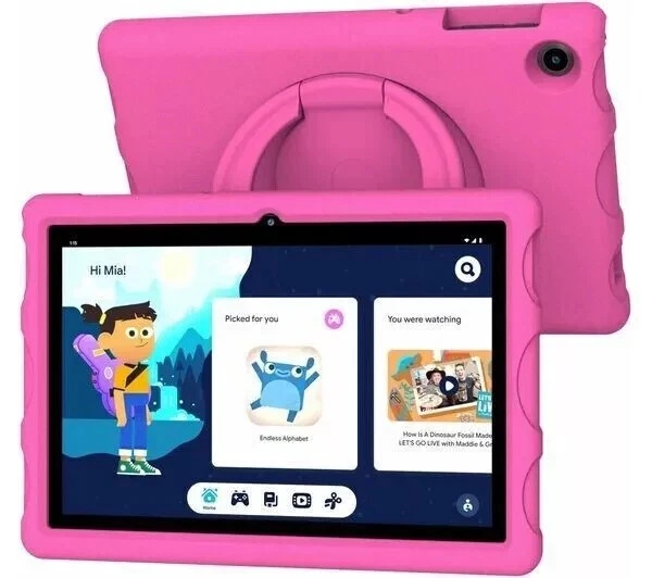 Acer 10.1" 32GB Kids Tablet Android 13 - Bundled w/ Pink Bumper Case 993 - Image 1 of 3