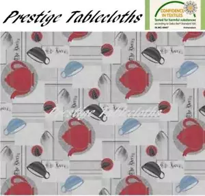 Teekanne PVC Vinyl abwischbare Tischdecke - ALLE GRÖSSEN - Code: F701-3 - Bild 1 von 1