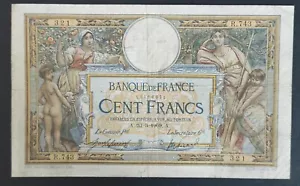 Rare billet 100 Francs Luc Olivier Merson avec LOM du 23/03/1909 Ref : F.22/02 - Imagen 1 de 3