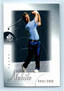 Tarjeta de golf 2001 Upper Deck SP Authentic Stars 495/2999 Frank Nobilo #74 novato radiocontrol - Imagen 1 de 2