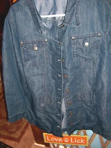 ROAMAN'S b/d Dark Blue Denim Jacket - SIZE 24W - Picture 1 of 2
