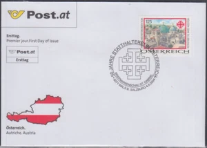 AUSTRIA SC #1957 FDC - CHURCH of the HOLY SEPULCHRE in JERUSALEM, ISRAEL - Picture 1 of 1