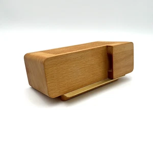 Areaware Jonas Damon Wooden Alarm Stand Dock iPhone Android Modern MCM - NO BOX - Picture 1 of 11