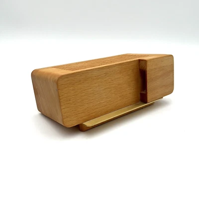 Areaware Jonas Damon Wooden Alarm Stand Dock iPhone Android Modern MCM - NO BOX - image 1 of 4