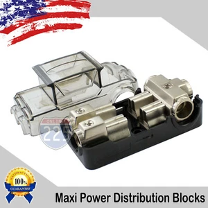 12 VOLT MAXIFUSE PLATINUM DISTRIBUTION BLOCK (3) 2/4 GA IN TWO 4/8 GAUGE AWG OUT - Picture 1 of 2