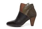 Fly London Gena Brown Leather Ankle Boots N5867 Size 6.5-7 / 37 Eu