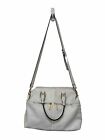 Charming Charlie Large Handbag Purse 11” X 15” X 6” Many Zipper Pockets Ivory
